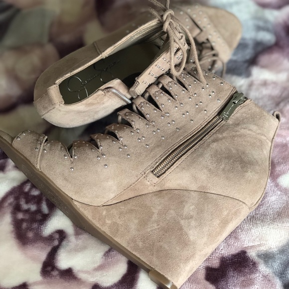 Jessica Simpson Barlett Open Toe Wedge Sandals - Picture 5 of 6